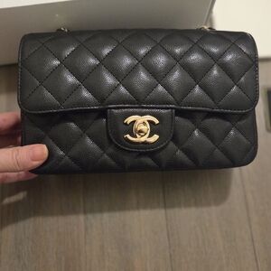Chanel Mini Rectangle Flap Bag (GHW)